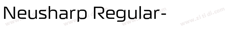 Neusharp Regular字体转换
